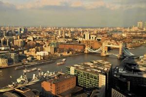 An aerial view of London photo