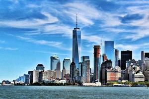 A panoramic view of New York City in the USA photo