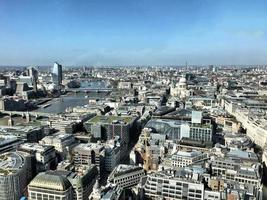 An aerial view of London photo