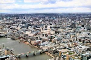 An aerial view of London photo