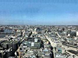 An aerial view of London photo