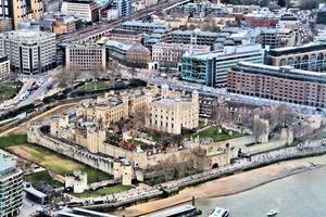 An aerial view of London photo