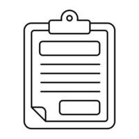 Perfect design icon of clipboard paper vector