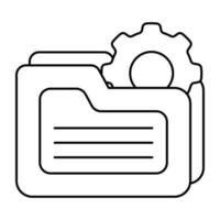 Modern design icon of folder management vector