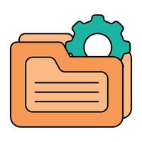 Modern design icon of folder management vector