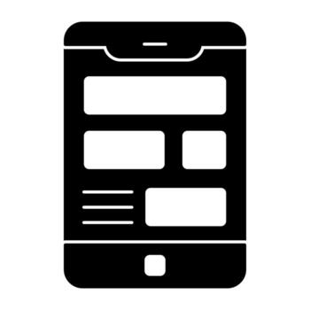 An editable design icon of web design vector