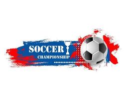 Soccer sport game football ball vector banner