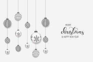 Gold Christmas and New Year Typographical on white background with winter landscape Horizontal new year background, headers, posters, cards, website.Vector illustration vector