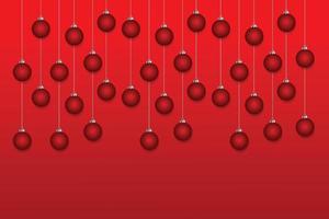 Concept of Christmas wallpaper with decorations - seamless texture. Vector