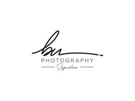 Letter BU Signature Logo Template Vector