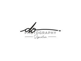 Letter DO Signature Logo Template Vector