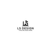 LS Initial Law Firm Logo Sign Design vector