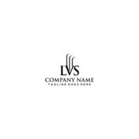 LVS Apart Initial Logo Sign Design vector