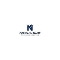 N Initial and Home Real Estate Logo Sign Design vector