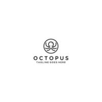 Octopus Logo Sign Design . vector
