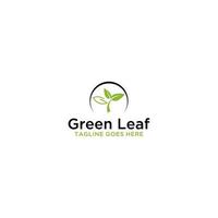 G Initial in Leaf Logo Sign Design vector