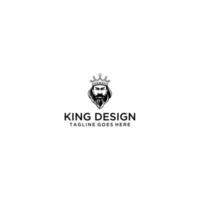 King Logo Sign Design . vector