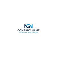 NGN Initial Logo Sign Design vector