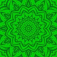 elemento de diseño de vector de fondo de textura de mandala verde abstracto