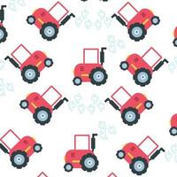 Seamless pattern with cute colorful cars perfect for wrapping paper vector