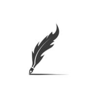 Feather pen icon template Vector