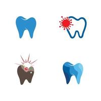 vector de plantilla de logotipo dental