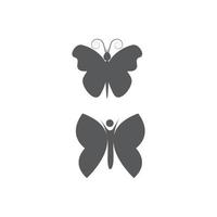 diseño de icono de mariposa de belleza vector