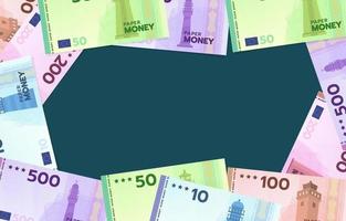 Fake Paper Money on Blank Background vector