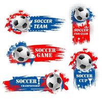 Vector soccer team football championship backdrops