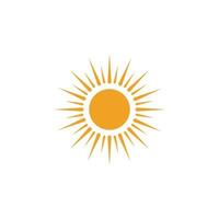 icono de ilustración de vector de sol