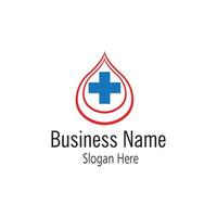 Blood Donation Logo Template Design Vector