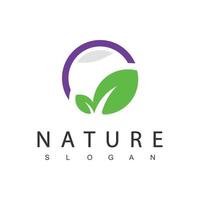 Nature Logo Design Template, Beauty Concept Using Leaf Icon For Spa, Skincare, And Cosmetic vector