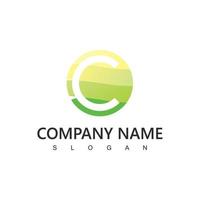 Nature Logo Design Template, Beauty Concept Using Letter C Icon vector