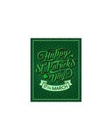 Saint Patrick Day vector pattern greeting card