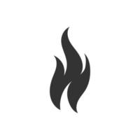 Fire icon. Fire flame. Flame logo. Fire vector design illustration. Fire icon black color simple sign.