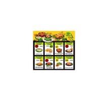 Vector menu for Malaysian cuisine restaurant