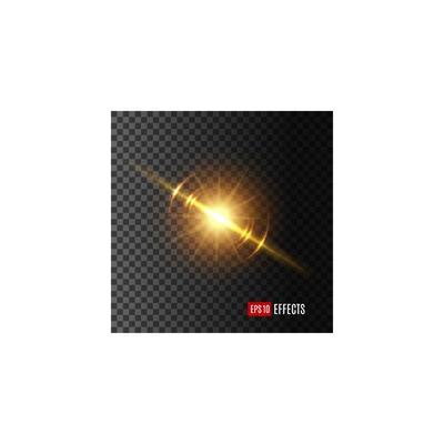 Light flash or sunshine effect vector icon
