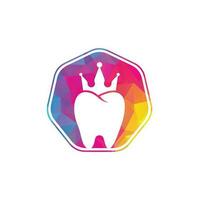 rey dental logo diseños concepto vector. símbolo del logotipo de salud dental. vector