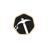 Mining Logo Design. Mining industry logo design template. vector