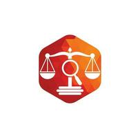 Find Justice logo vector template, Creative Law Firm logo design concepts. loupe law firm logo