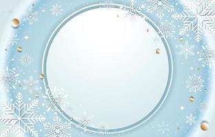 Winter Snowflake Background vector