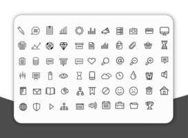 65 conjunto de iconos de negocios vector