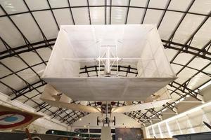 Rio de Janeiro, RJ, Brazil, 2022 - Aerospace Museum - Replica of 14-bis, first airplane made by Alberto Santos Dumont in 1906 photo