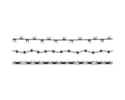 Barbed Wire Set vector