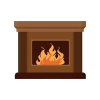 Vector illustrator of Fireplace