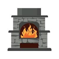 ilustrador vectorial de chimenea vector