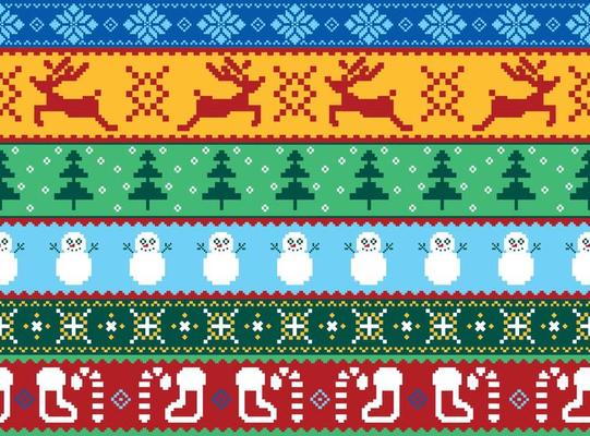 Ugly Sweater Christmas Seamless Background 13064213 Vector Art at Vecteezy