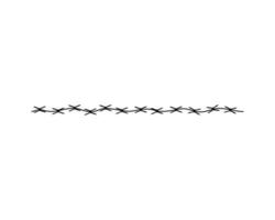 Illustration of barbed wire vector