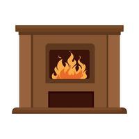 Vector illustrator of Fireplace