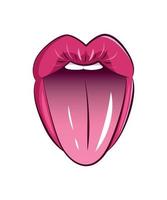 Vector illustrator of  Women mouth